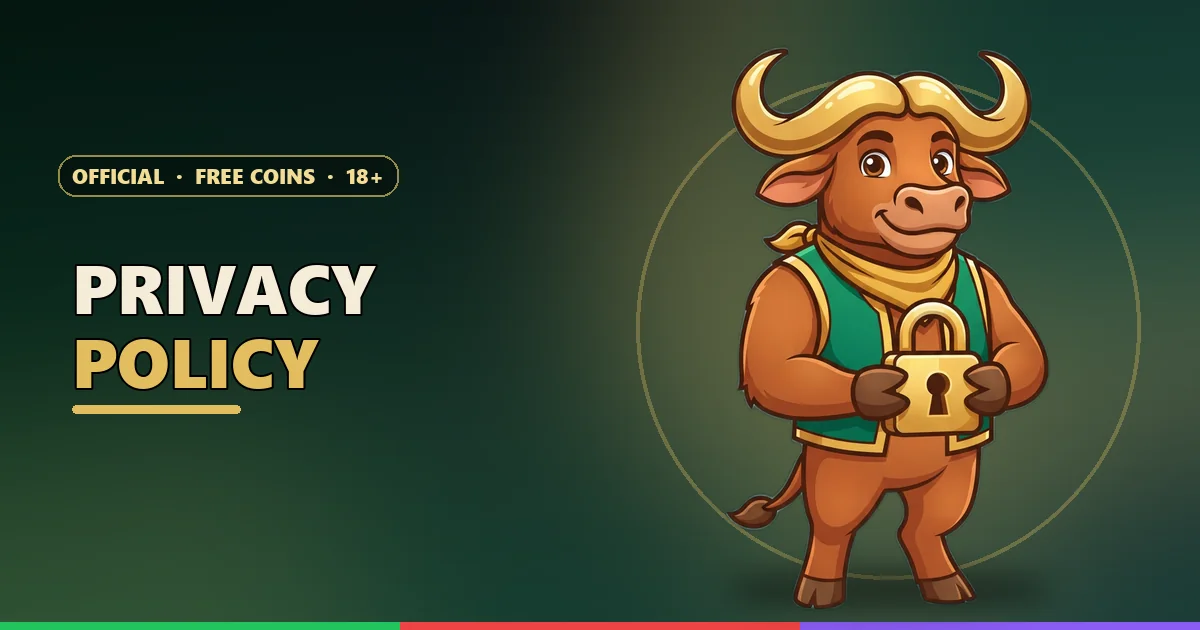 Buffalo mascot holding a gold padlock for the DMFirst privacy policy